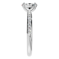 RI-4945 White Gold Ring SET - Side View