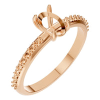 RI-4945 Rose Gold Ring UNSET - Main View