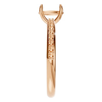 RI-4945 Rose Gold Ring UNSET - Side View