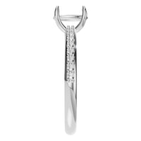 RI-4945 White Gold Ring UNSET - Side View