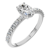 RI-4945 White Gold Ring SET - Main View