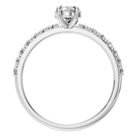 RI-4945 White Gold Ring SET - Top View