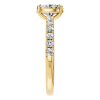 RI-4945 Yellow Gold Ring SET - Side View
