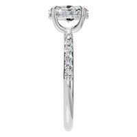 RI-4945 White Gold Ring SET - Side View