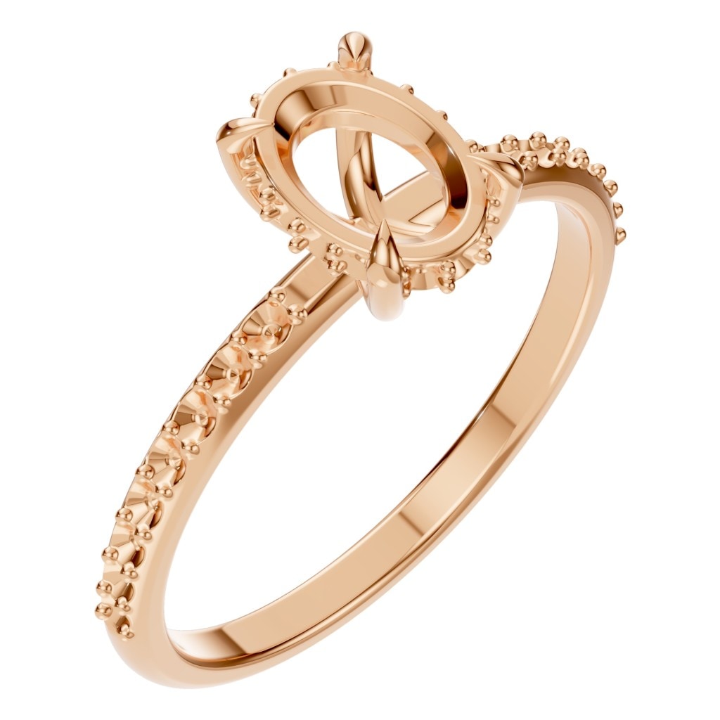 RI-4945 Rose Gold Ring UNSET - Main View
