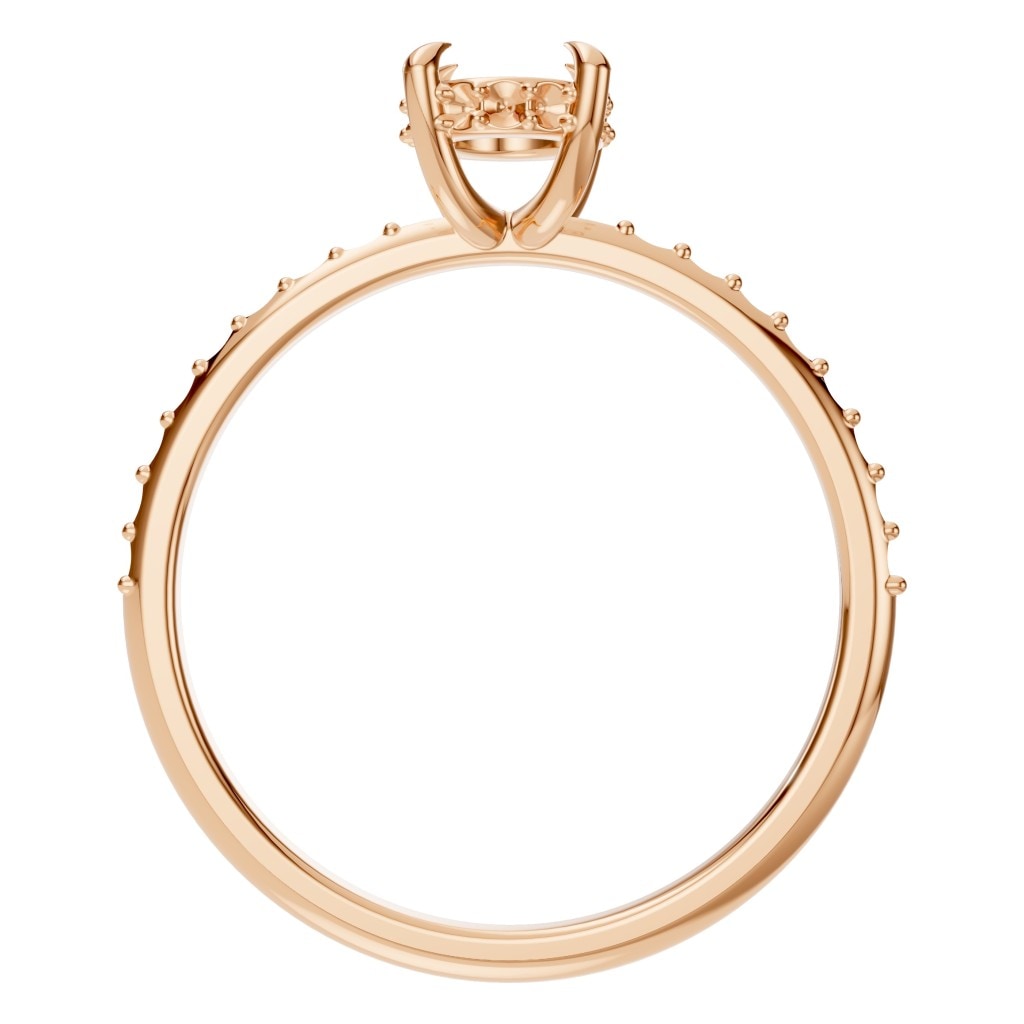 RI-4945 Rose Gold Ring UNSET - Top View