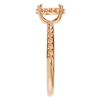 RI-4945 Rose Gold Ring UNSET - Side View