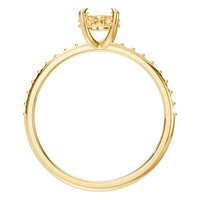 RI-4945 Yellow Gold Ring UNSET - Top View