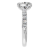 RI-4945 White Gold Ring SET - Side View
