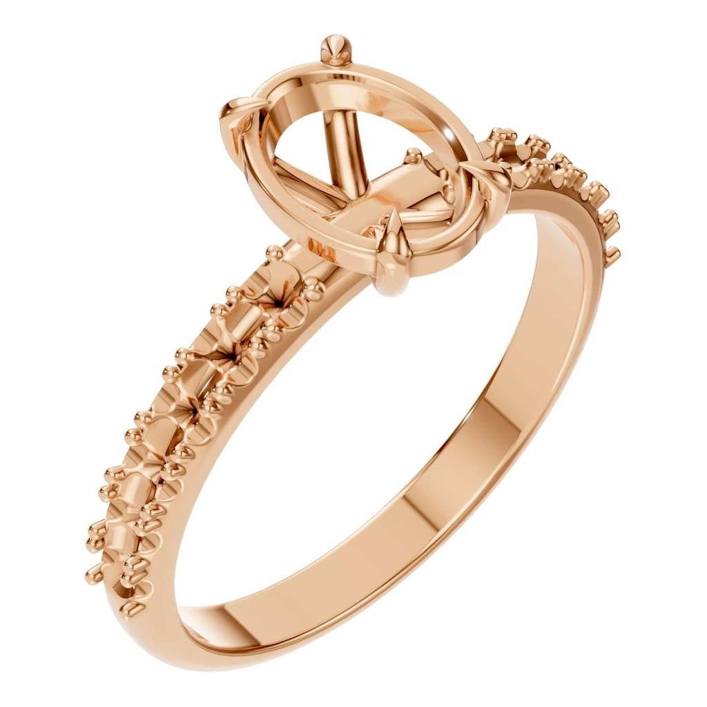 RI-4945 Rose Gold Ring UNSET - Main View