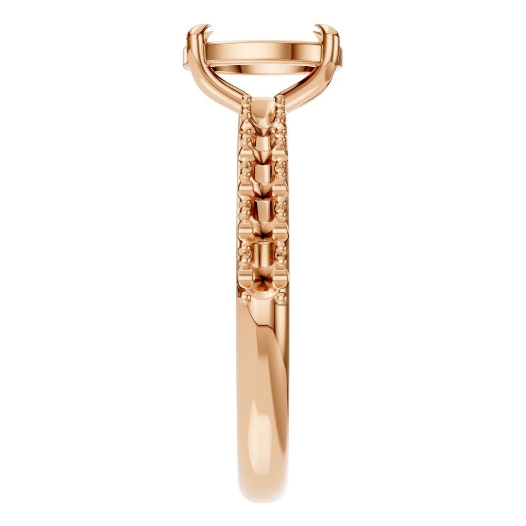 RI-4945 Rose Gold Ring UNSET - Side View