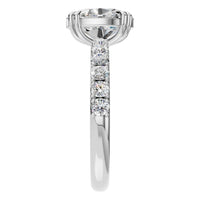 RI-4945 White Gold Ring SET - Side View