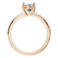 RI-4945 Rose Gold Ring SET - Top View