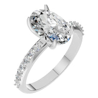 RI-4945 White Gold Ring SET - Main View