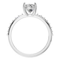 RI-4945 White Gold Ring SET - Top View