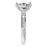 RI-4945 White Gold Ring SET - Side View