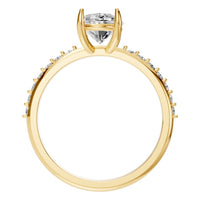 RI-4945 Yellow Gold Ring SET - Top View