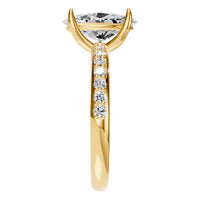 RI-4945 Yellow Gold Ring SET - Side View
