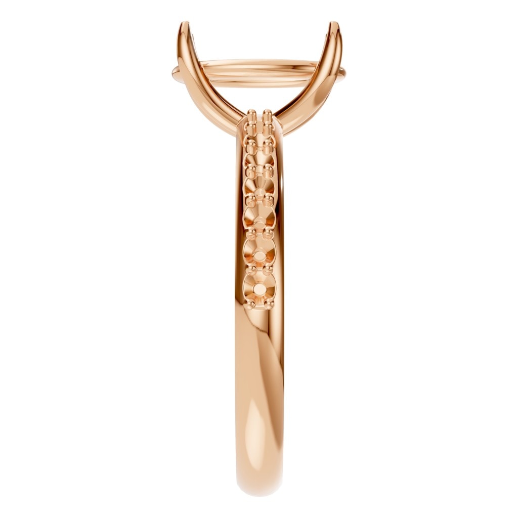 RI-4945 Rose Gold Ring UNSET - Side View