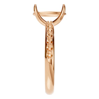 RI-4945 Rose Gold Ring UNSET - Side View