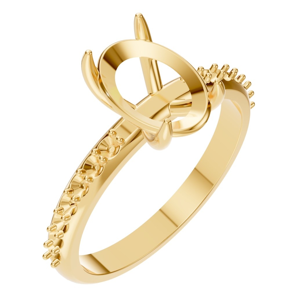 RI-4945 Yellow Gold Ring UNSET - Main View