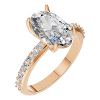 RI-4945 Rose Gold Ring SET - Main View
