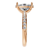 RI-4945 Rose Gold Ring SET - Side View
