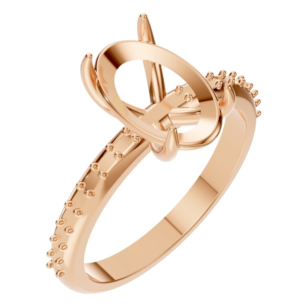 RI-4945 Rose Gold Ring UNSET - Main View