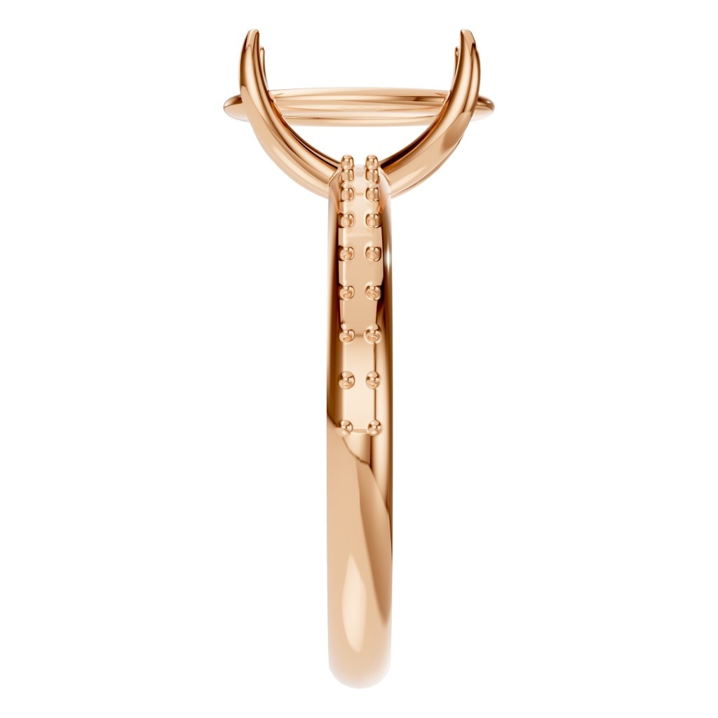 RI-4945 Rose Gold Ring UNSET - Side View