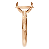 RI-4945 Rose Gold Ring UNSET - Side View