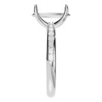 RI-4945 White Gold Ring UNSET - Side View