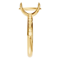 RI-4945 Yellow Gold Ring UNSET - Side View