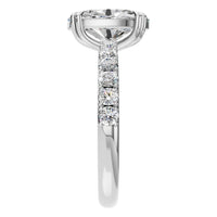 RI-4945 White Gold Ring SET - Side View