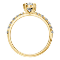 RI-4945 Yellow Gold Ring SET - Top View