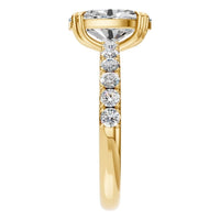 RI-4945 Yellow Gold Ring SET - Side View