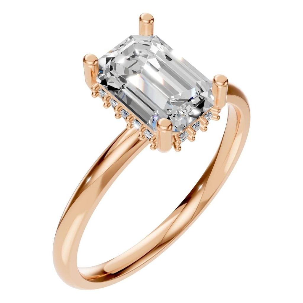 RI-5127 Rose Gold Ring SET - Main View