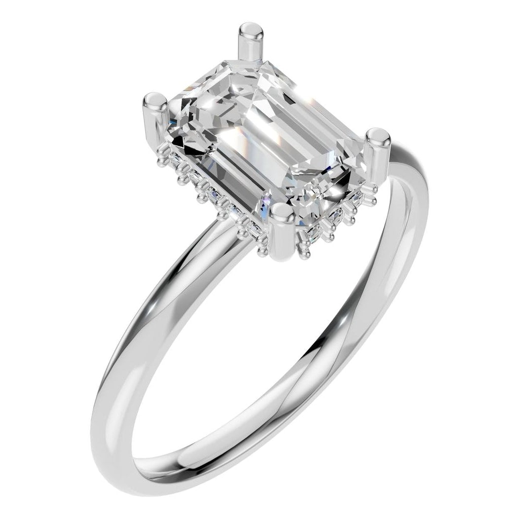 RI-5127 White Gold Ring SET - Main View