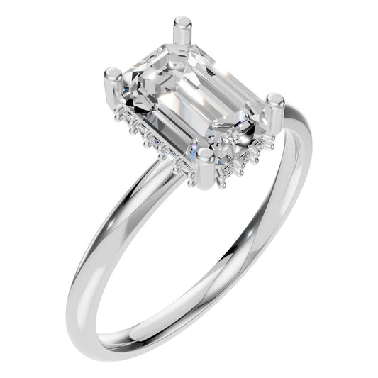 RI-5127 White Gold Ring SET - Main View