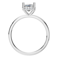 RI-5127 White Gold Ring SET - Top View