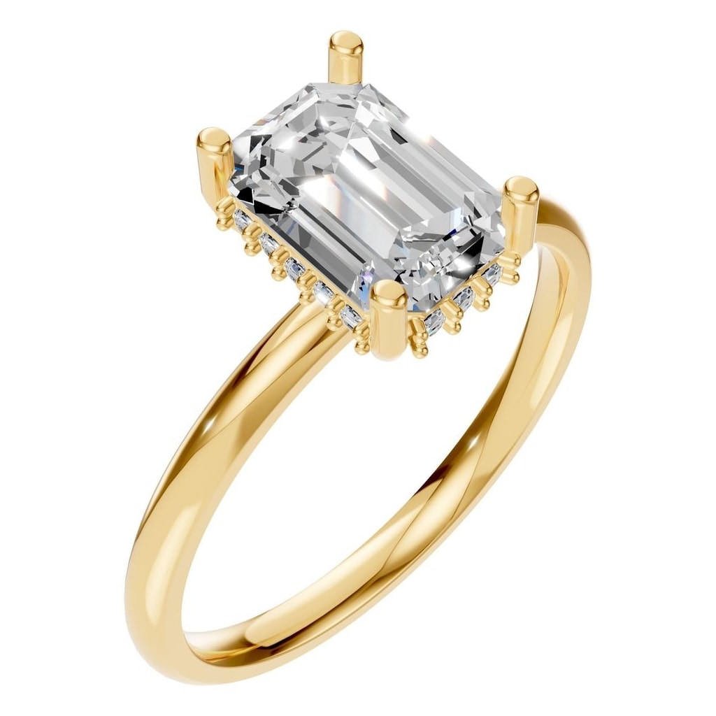 RI-5127 Yellow Gold Ring SET - Main View