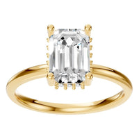 RI-5127 Yellow Gold Ring SET - Front View