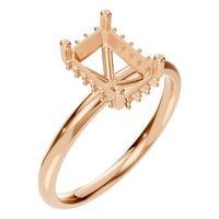 RI-5127 Rose Gold Ring UNSET - Main View