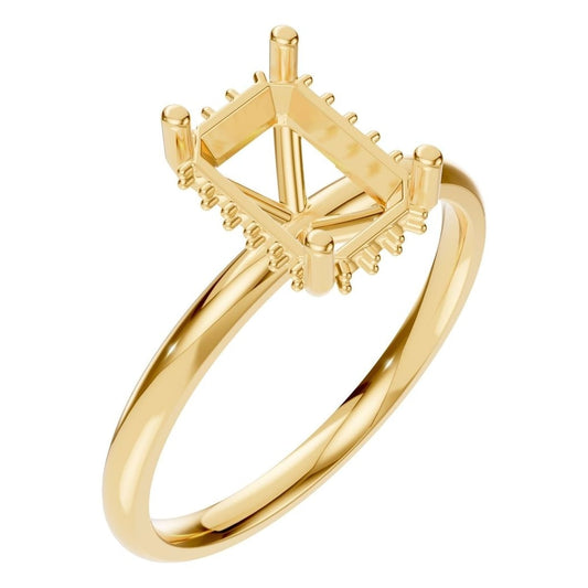RI-5127 Yellow Gold Ring UNSET - Main View