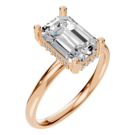 RI-5127 Rose Gold Ring SET - Main View