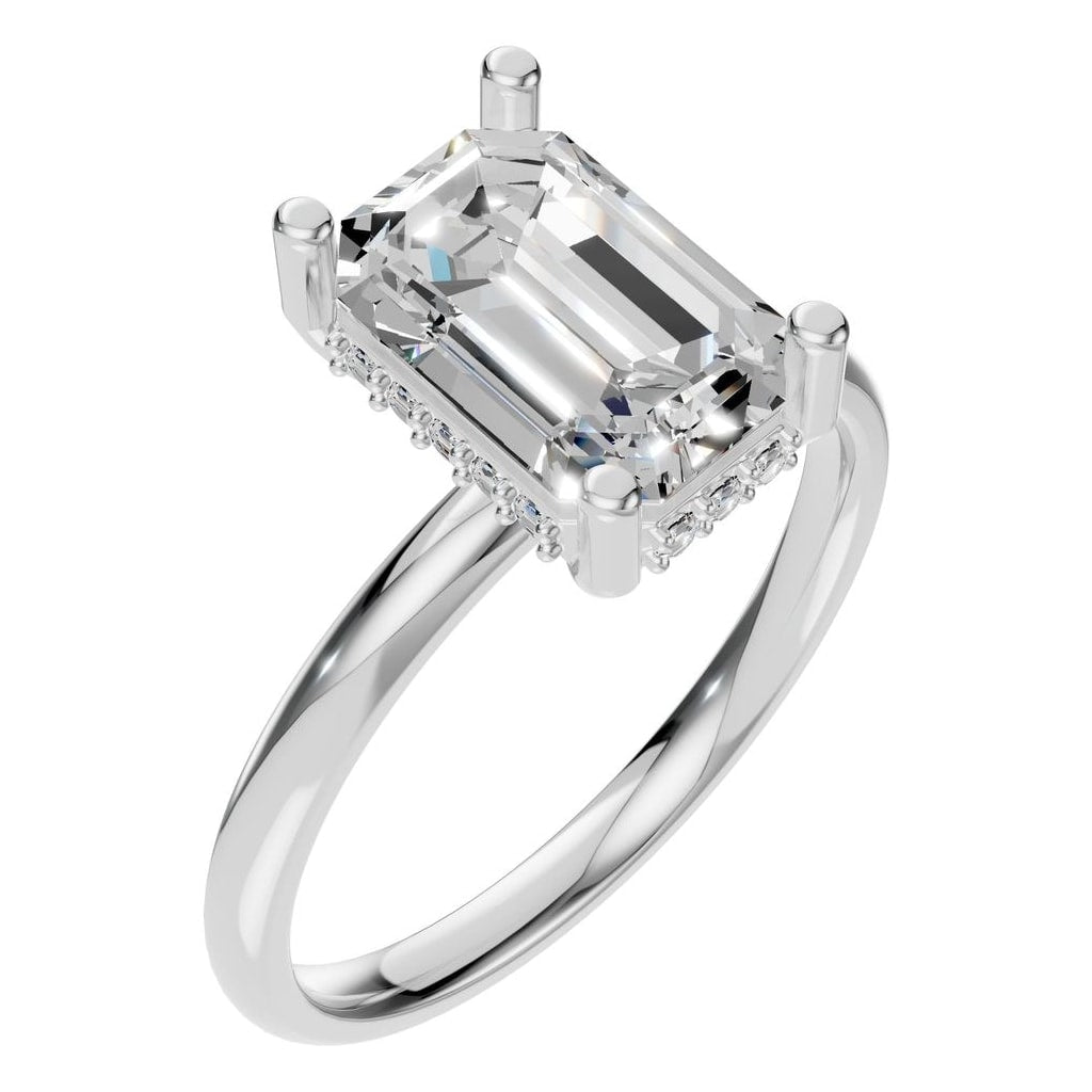 RI-5127 White Gold Ring SET - Main View