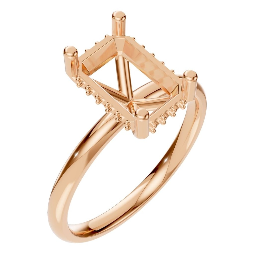 RI-5127 Rose Gold Ring UNSET - Main View