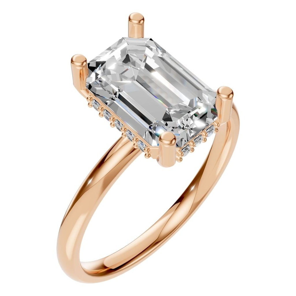 RI-5127 Rose Gold Ring SET - Main View