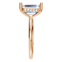 RI-5127 Rose Gold Ring SET - Side View