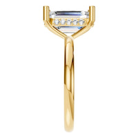 RI-5127 Yellow Gold Ring SET - Side View