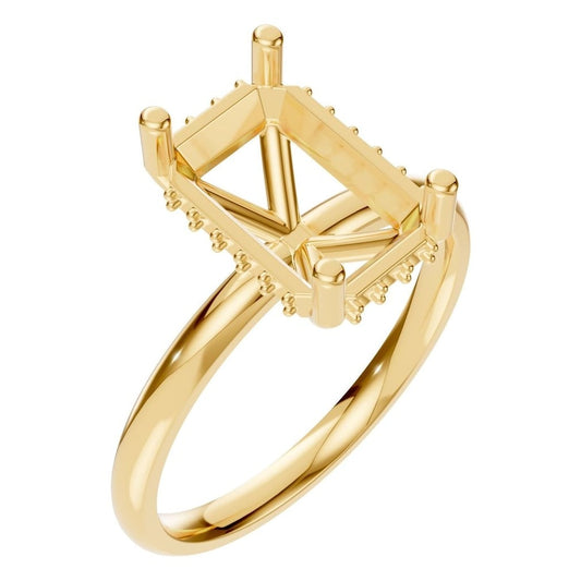 RI-5127 Yellow Gold Ring UNSET - Main View